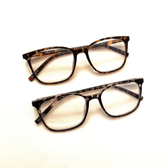 2 Foster Grant Blue Light Reading Glasses +2.00 Anti-Glare Scratch Resistance - Picture 1 of 4